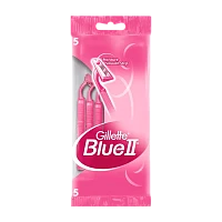 Бритва одноразовая Gillette "Blue II Plus Women" 2 лезвия ENG 5шт.