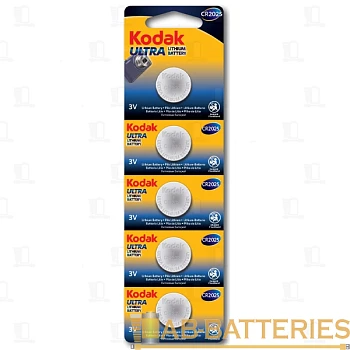 Батарейка Kodak Ультра/ULTRA CR2025 BL5 Lithium 3V (5/60/360) 