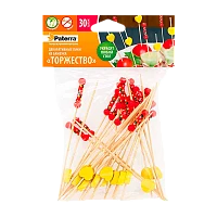 Декоративные пики "ТОРЖЕСТВО", бамбук, 120 мм, 30 шт. в упаковке, PATERRA (1/50)