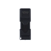 Флеш-накопитель GoPower SLIDER 16GB USB2.0 пластик черный матовый (1/50/1000)