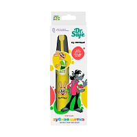 Зубная щетка электрическая Dr.Safe Ну, погоди мягкая детская желтый (1/12/96)