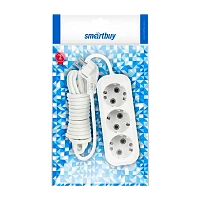 Удлинитель Smartbuy 3р.С/З 16A 1.5м ПВС белый (1/40)