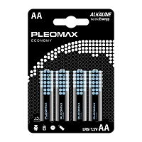 Батарейка Pleomax ECONOMY LR6 AA BL4 Alkaline 1.5V (4/40/400/19200)