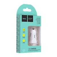 Автомобильное З/У HOCO Z2 1USB 1.5A белый (1/31/310) 