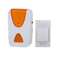 Беспроводной звонок ЭРА A02 белый оранжевый (1/24/72)