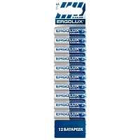 Батарейка Ergolux LR6 AA bl12 ПРОМО Alkaline 1.5V (12/240/480)