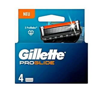 Сменные кассеты Gillette "FUSION PROGLIDE" 5 лезвий 4шт. (цена за 1 шт) в картонной упаковке (4/40)