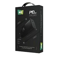Сетевое З/У MORE CHOICE NC68a Type-C 3.0A 35W PD3.0 черный (1/50/200) 