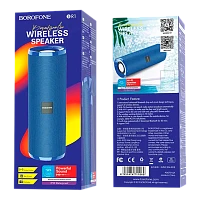Портативная колонка Borofone BR1 bluetooth 5.0 синий (1/60)