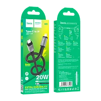 Кабель HOCO X85 Lightning (m)-Type-C (m) 1м 20W TPE черный (1/35/350)