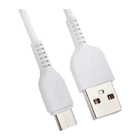 Кабель HOCO X13 USB (m)-microUSB (m) 1м 2.4A ПВХ белый (1/36/360)