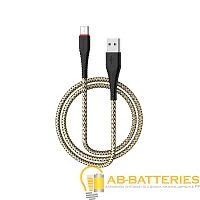 Кабель Borofone BX25 USB (m)-Type-C (m) 1м 2.4A нейлон черный (1/360)