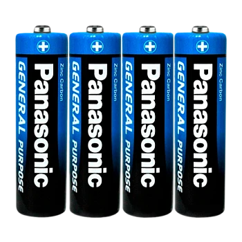 Батарейка Panasonic GENERAL Purpose R6 AA Shrink 4 1.5V (48/240)
