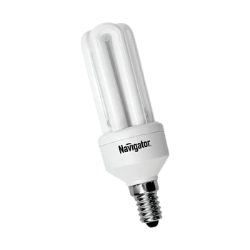 Лампа люминесцентная Navigator 3U E14 11W 2700К 220-240V U-образная (1/12/60)