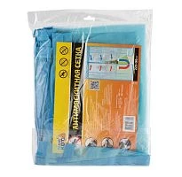 Антимоскитная сетка Рыжий кот "Капутомоскито" "Птички" на магнитах голубой (1/10/60)