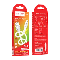 Кабель HOCO X85 USB (m)-Type-C (m) 1м 3.0A TPE белый (1/35/350)