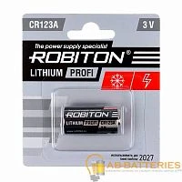 Батарейка Robiton PROFI CR123A BL1 Lithium 3V (1/8/200)