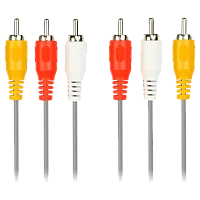 Кабель Smartbuy KA-231 3xRCA (m)-3xRCA (m) 1.8м силикон черный (1/25)