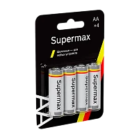 Батарейка Supermax LR6 AA BL4 Alkaline 1.5V (4/48/576)