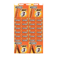 Бритва одноразовая BIC "БИК 3 Sensitive" 3 лезвия 24шт. на карте (24/96)