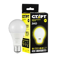 Лампа светодиодная Старт GLS E27 20W 3000К 220V груша Black матовая (1/10/100)