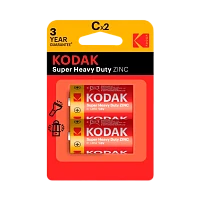 Батарейка Kodak Extra R14 C BL2 Heavy Duty 1.5V (2/20/200/7200)