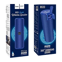 Портативная колонка HOCO BS33 bluetooth 5.0 IPX5 microSD синий (1/30)