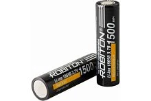 Аккумулятор ROBITON LI186NP1500 20А (INR18650-1500) без защиты PK1 (1/20/40)