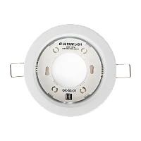 Светильник настенно-потолочный Ultraflash GX-53-01 20W 230V GX53 IP20 встраиваемый белый (1/50)