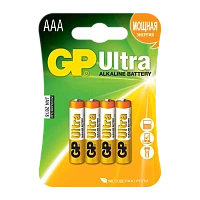 Батарейка GP ULTRA LR03 AAA BL4 Alkaline 1.5V (4/40/320) R