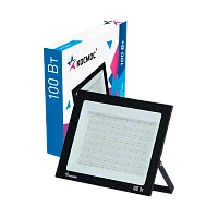 Прожектор светодиодный Космос Super-Slim 100W 230V IP65 6500К холодный черный (1/10)