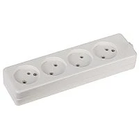 Колодка ЭРА K 4р.Б/З белый (1/10/40)