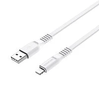 Кабель Borofone BX23 USB (m)-Lightning (m) 1м 2.0A ПВХ белый (1/360)