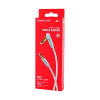 Кабель AUX Borofone BL4 Jack 3.5mm (m)-Jack 3.5mm (m) 2м ПВХ серебряный (1/63/252)