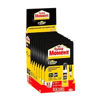 Супер-клей Момент 3г BOX15 шоу-бокс (1/15/300)