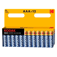 Батарейка Kodak MAX LR03 AAA BL12 Alkaline 1.5V (12/120/720/34560)