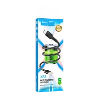 Кабель HOCO X83 USB (m)-microUSB (m) 1м 2.4A ПВХ черный (1/33/330)