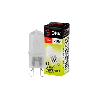 Лампа галогенная ЭРА JCD G9 60W 3000К 230V капсула матовая (1/100/1000)