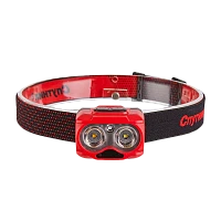 Фонарь налобный Спутник SL542 5W LED от аккумулятора 5 режимов красный (1/20)