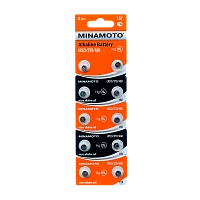 Батарейка Minamoto G0/LR521/LR63/LR50/379A/179 BL10 Alkaline 1.5V (10/200/10000)