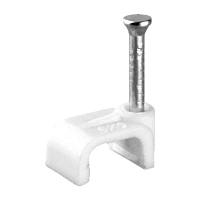 Скоба Volsten V02-6W-2-06-050 пластиковая плоская 6 мм (50шт.)