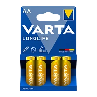 Батарейка Varta LONGLIFE LR6 AA BL4 Alkaline 1.5V (4106) (4/80)