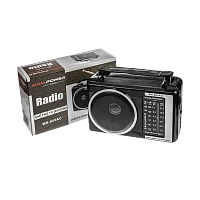 Радиоприемник MRM-Power MR-609AC пластик Jack3.5 черный (1/40) 