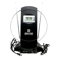 ТВ-Антенна комнатная Вектор AR-032 активная с питанием с усилителем DVB-T/T2 (1/10)