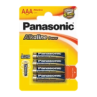 Батарейка Panasonic Alkaline power LR03 AAA BL4 1.5V PR (4/48/240)