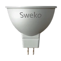 Лампа светодиодная Sweko MR16 GU5.3 7W 3000К 230V (1/5/100)