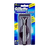 Бритва Gillette "Sensor Excel (Vector 3)" 3 лезвия 1 кассета ENG (1/6)