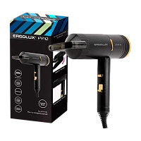 Фен Ergolux ELX-HD14-C02 PRO 2000W складная ручка черный золотой (1/40)