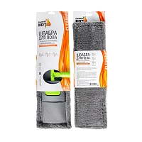 Швабра для пола Рыжий кот 120см телескопическая с насадкой из микрофибры MopM3 серый (1/12)