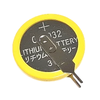 Элемент питания ET CR2032-VC2/10 PK1 2-ножки, вертикальный монтаж, литиевый элемент, 3V